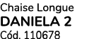 Chaise Longue DANIELA 2 C d. 110678