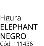 Figura Elephant Negro C d. 111436