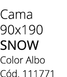 Cama 90x190 snow Color Albo C d. 111771
