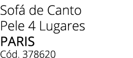 Sof de Canto Pele 4 Lugares paris C d. 378620