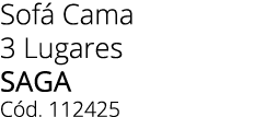 Sof Cama 3 Lugares saga C d. 112425