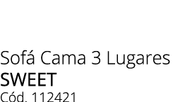 Sof Cama 3 Lugares sweet C d. 112421