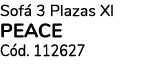 Sof 3 Plazas Xl Peace C d. 112627