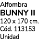 Alfombra BUNNY II 120 x 170 cm. C d. 113153 Unidad