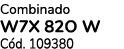 Combinado W7X 82O W C d. 109380
