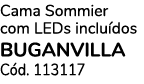 Cama Sommier com LEDs inclu dos BUGANVILLA C d. 113117