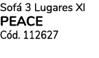 Sof 3 Lugares Xl Peace C d. 112627