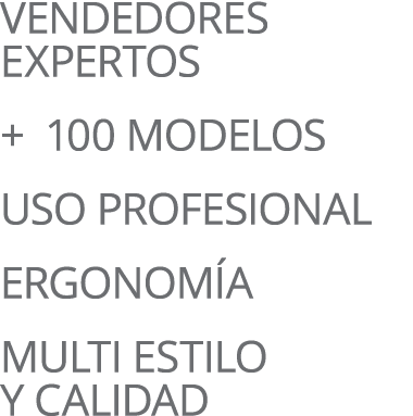  VENDEDORES EXPERTOS + 100 MODELOS USO PROFESIONAL ERGONOM A MULTI ESTILO y CALIDAD