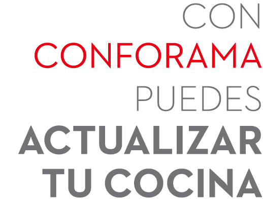 con conforama puedes actualizar tu cocina
