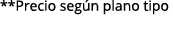 **Precio seg n plano tipo