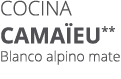Cocina CAMA EU** Blanco alpino mate