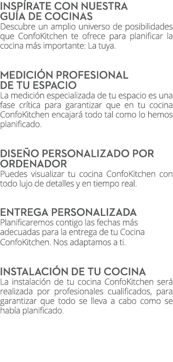 Insp rate con nuestra gu a de cocinas Descubre un amplio universo de posibilidades que ConfoKitchen te ofrece para pl...
