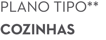 Plano tipo** Cozinhas 