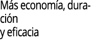 M s econom a, duraci n y eficacia