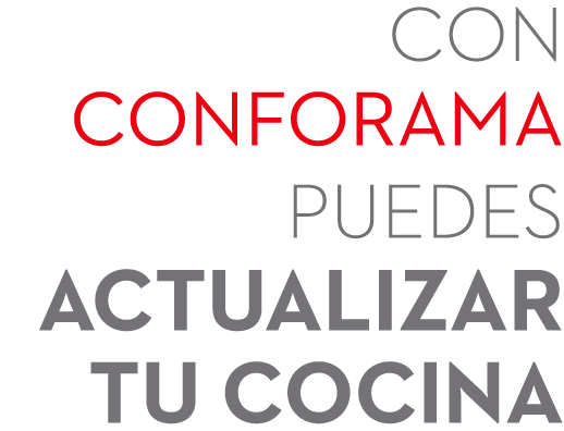 con conforama puedes actualizar tu cocina