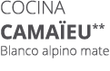 Cocina CAMA EU** Blanco alpino mate