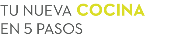 Tu nueva cocina en 5 pasos