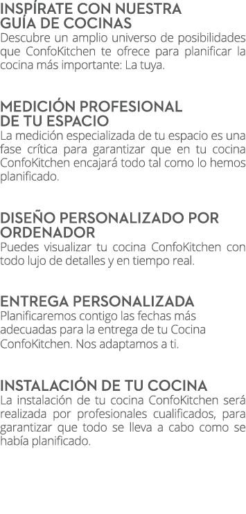 Insp rate con nuestra gu a de cocinas Descubre un amplio universo de posibilidades que ConfoKitchen te ofrece para pl...