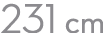 231 cm