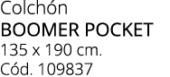 Colch n BOOMER POCKET 135 x 190 cm. C d. 109837