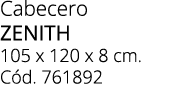 Cabecero ZENITH 105 x 120 x 8 cm. C d. 761892 