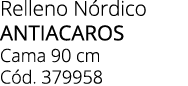 Relleno N rdico ANTIACAROS Cama 90 cm C d. 379958