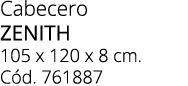 Cabecero ZENITH 105 x 120 x 8 cm. C d. 761887 