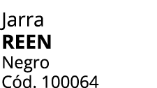 Jarra reen Negro C d. 100064