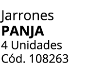 Jarrones PANJA 4 Unidades C d. 108263