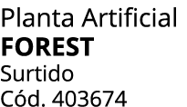 Planta Artificial FOREST Surtido C d. 403674