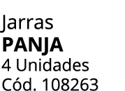Jarras PANJA 4 Unidades C d. 108263