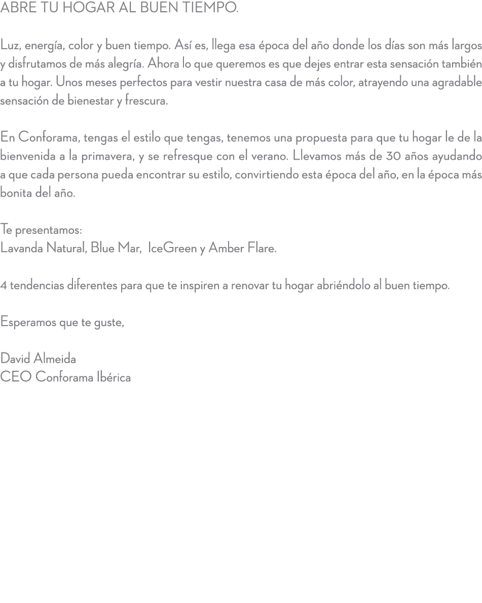 Abre tu hogar al buen tiempo. Luz, energ a, color y buen tiempo. As es, llega esa  poca del a o donde los d as son m...