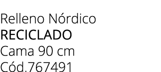 Relleno N rdico Reciclado Cama 90 cm C d.767491