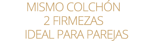 MISMO COLCH N 2 FIRMEZAS ￼ ideal para parejas