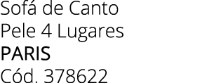Sof de Canto Pele 4 Lugares paris C d. 378622