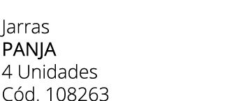 Jarras panja 4 Unidades C d. 108263