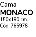 Cama monaco 150x190 cm. C d. 765978