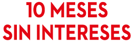 10 meses sin intereses