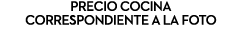Precio cocina correspondiente a la foto