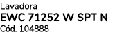 Lavadora EWC 71252 W SPT N C d. 104888