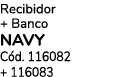 Recibidor + Banco NAVY C d. 116082 + 116083