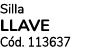 Silla LLAVE C d. 113637