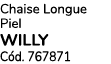 Chaise Longue Piel willy C d. 767871