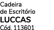 Cadeira de Escrit rio LUCCAS C d. 113601