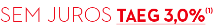 sem juros taeg 3,0%(1)