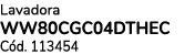 Lavadora WW80CGC04DTHEC C d. 113454