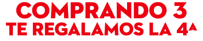 comprando 3 Te regalamos la 4ª