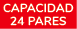 Capacidad 24 pares