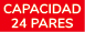 Capacidad 24 pares