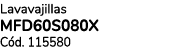 Lavavajillas MFD60S080X C d. 115580